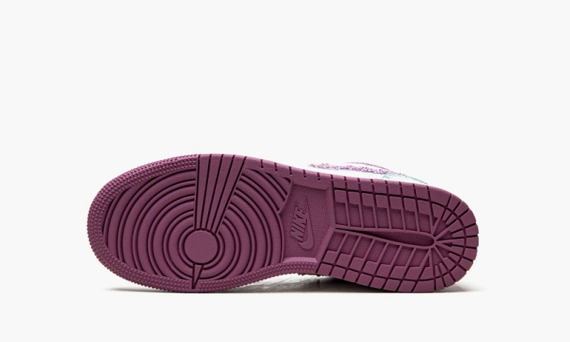 Nike Air Jordan 1 Low 'White Light Bordeuax' Lasten Kengät Valkoinen Pinkki | 286SAQPJT