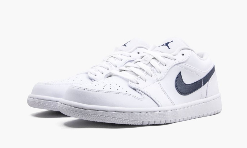 Nike Air Jordan 1 Low 'White / Obsidian' Miesten Kengät Valkoinen Obsidian Valkoinen | 342XIYQNO