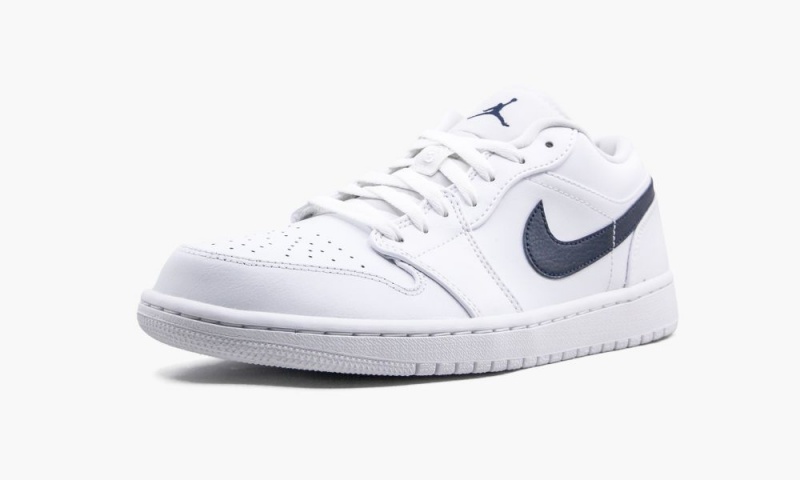 Nike Air Jordan 1 Low 'White / Obsidian' Miesten Kengät Valkoinen Obsidian Valkoinen | 342XIYQNO