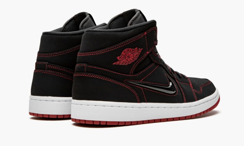 Nike Air Jordan 1 MID 'Fearless - Come Fly With Me' Miesten Kengät Mustat Punainen Valkoinen | 265ZKBWVI