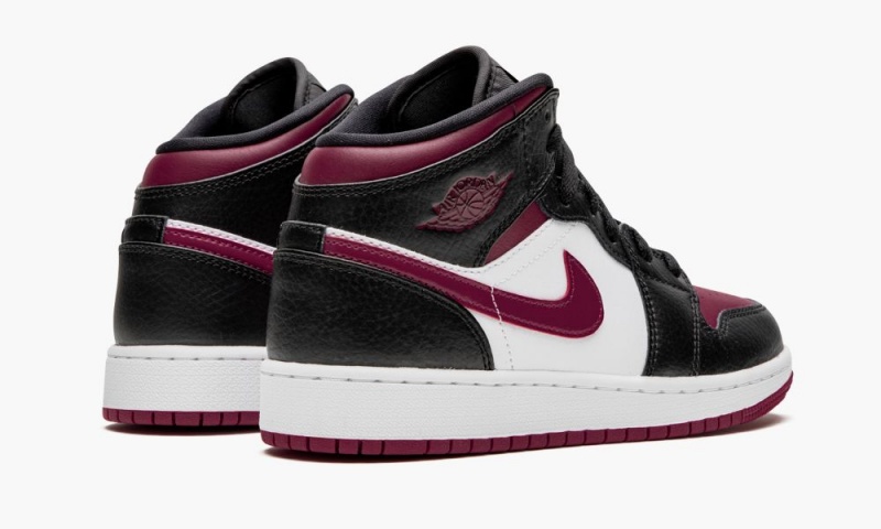 Nike Air Jordan 1 MID (GS) 'Bred Varvas' Lasten Kengät Mustat Punainen Valkoinen | 483JODQBX