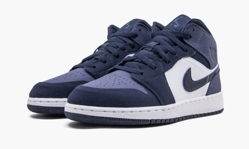 Nike Air Jordan 1 MID (GS) 'Sanded Purple' Lasten Kengät Obsidian | 417RQIHNS