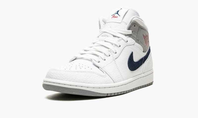 Nike Air Jordan 1 MID PI 'Paris' Miesten Kengät Valkoinen Laivastonsininen | 057CGTWOE