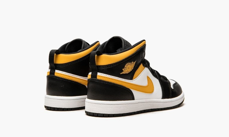 Nike Air Jordan 1 MID PS 'Pollen' Lasten Kengät Valkoinen Mustat | 317GLMOVQ