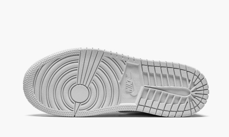 Nike Air Jordan 1 MID PS 'Triple White' Lasten Kengät Valkoinen | 956KNLQHU