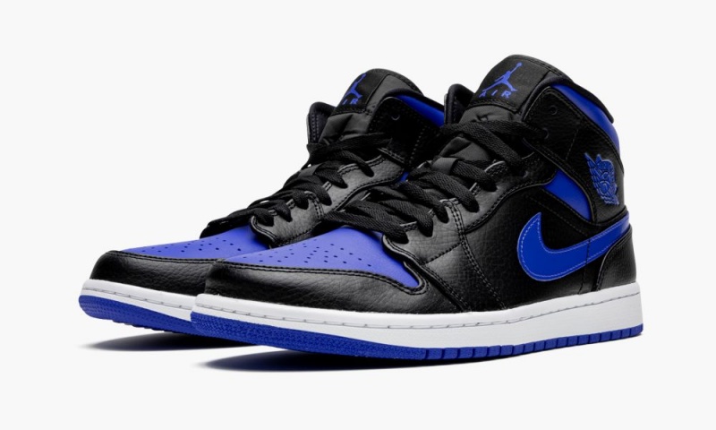 Nike Air Jordan 1 MID 'Royal' Miesten Kengät Mustat Kuninkaallinen Sininen Valkoinen | 769MOBKHW