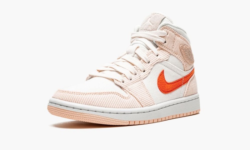 Nike Air Jordan 1 MID SE 'Corduroy' Naisten Kengät Oranssi Oranssi | 851MFDJYB
