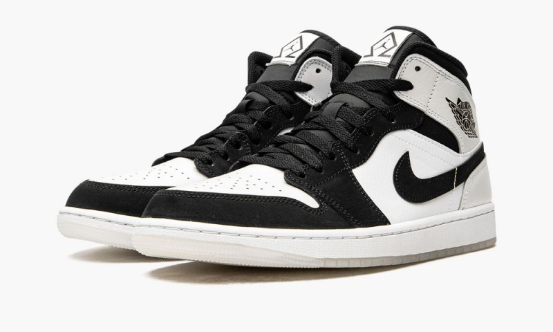 Nike Air Jordan 1 MID SE 'Diamond' Miesten Kengät Valkoinen Mustat | 745CMNESK