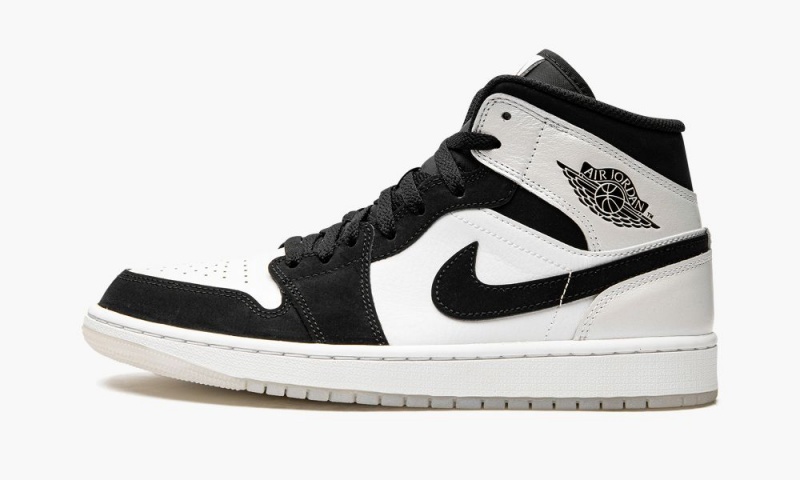 Nike Air Jordan 1 MID SE \'Diamond\' Miesten Kengät Valkoinen Mustat | 745CMNESK