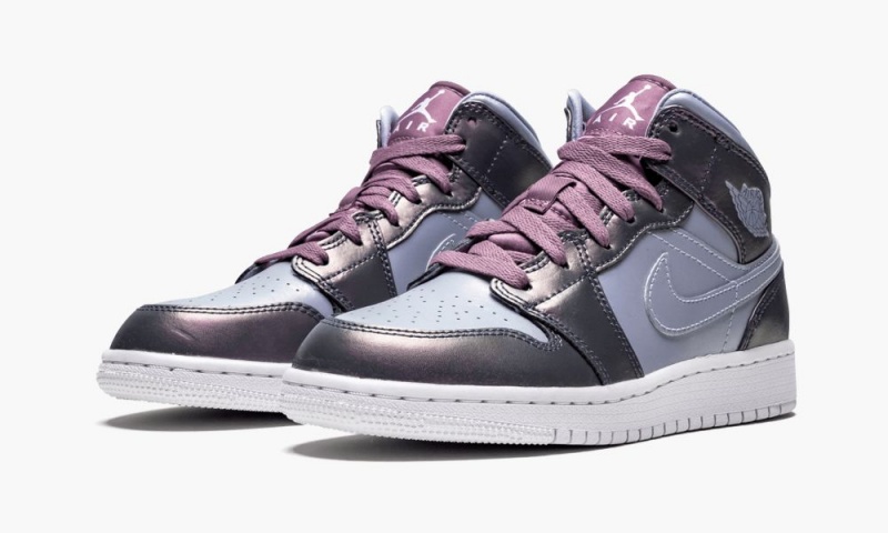 Nike Air Jordan 1 MID SE (GS) Lasten Kengät Sininen Violetit | 294LXDJKB