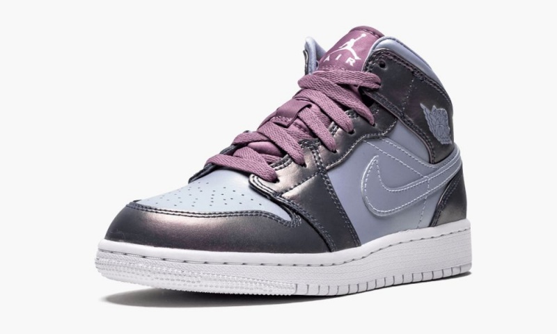 Nike Air Jordan 1 MID SE (GS) Lasten Kengät Sininen Violetit | 294LXDJKB