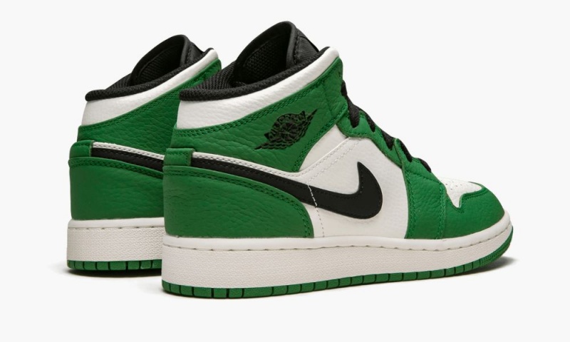 Nike Air Jordan 1 MID SE (GS) Lasten Kengät Syvä Vihreä Mustat | 179GIPETN