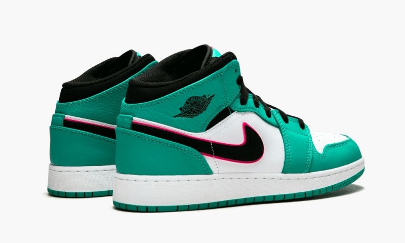 Nike Air Jordan 1 MID SE (GS) Lasten Kengät Vihreä Mustat Pinkki | 618ISDTMJ