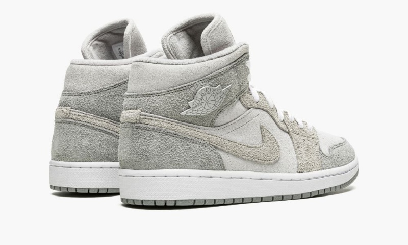Nike Air Jordan 1 MID SE 'Grey Fleece' Naisten Kengät Harmaat | 381PNZCAX