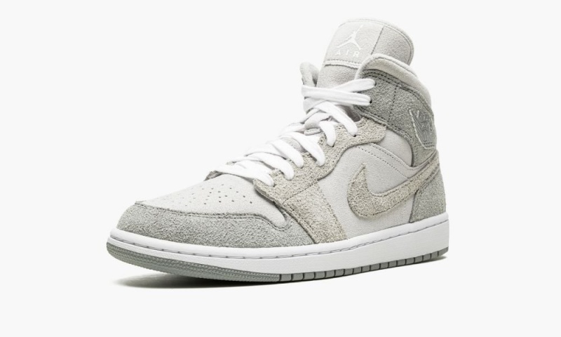Nike Air Jordan 1 MID SE 'Grey Fleece' Naisten Kengät Harmaat | 381PNZCAX