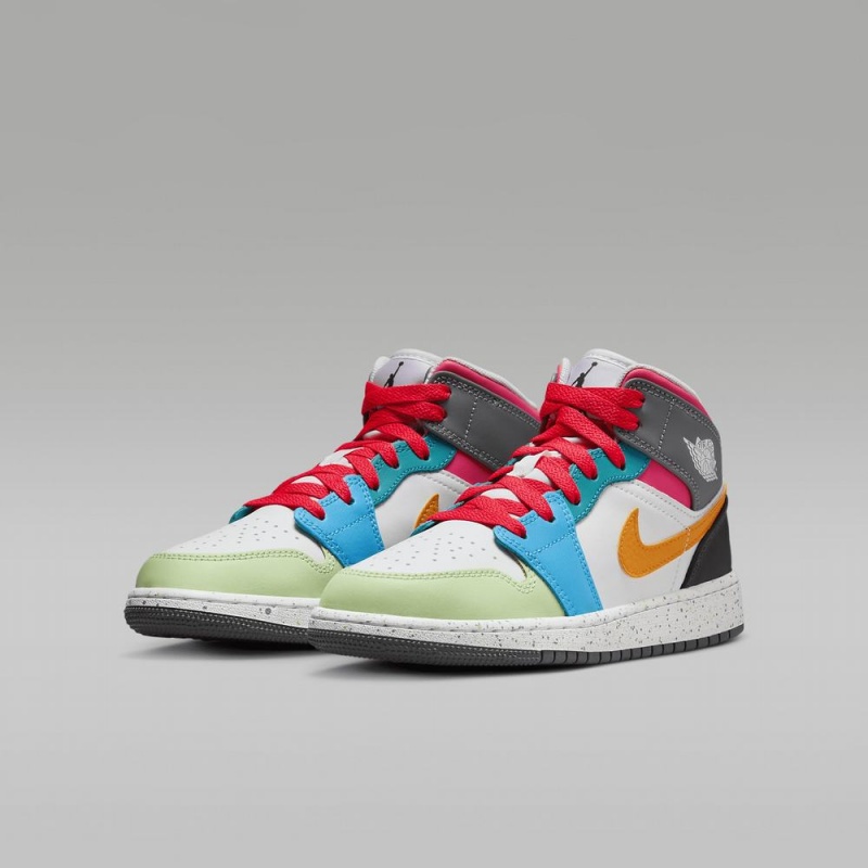 Nike Air Jordan 1 MID SE Lasten Kengät Monivärinen | 863AJOBQN