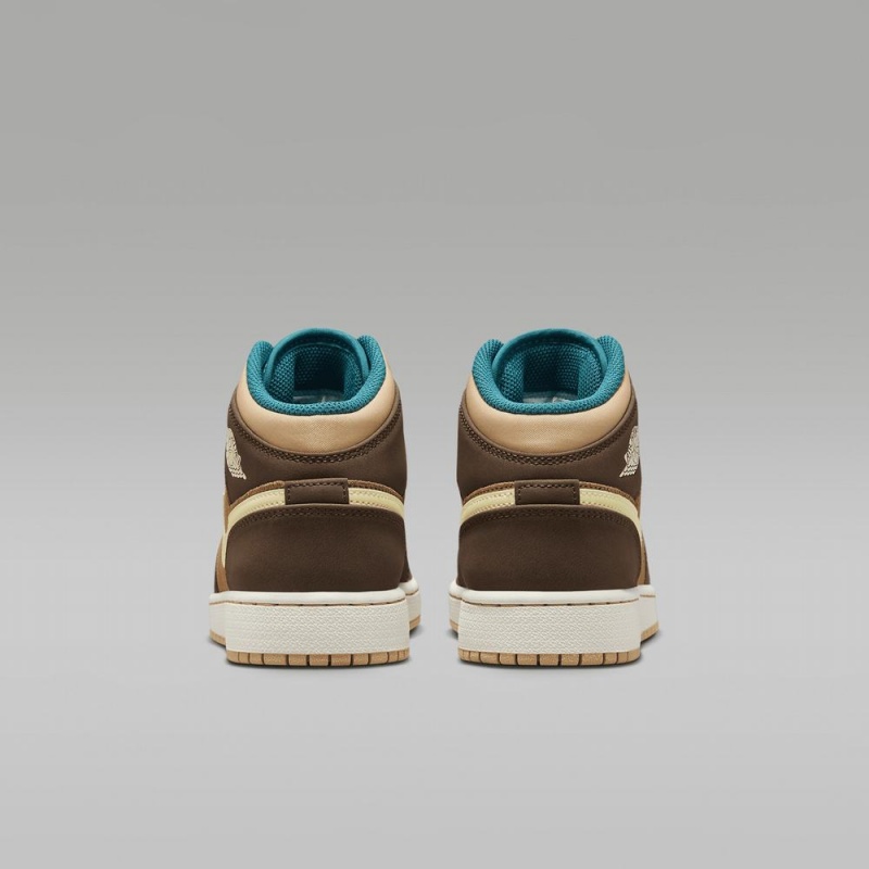 Nike Air Jordan 1 MID SE Lasten Kengät Ruskea | 876UXLTKE