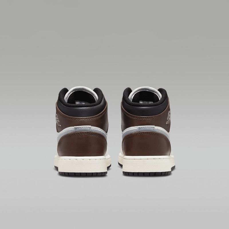 Nike Air Jordan 1 MID SE Lasten Kengät Valkoinen Suklaa | 906MLHGJV