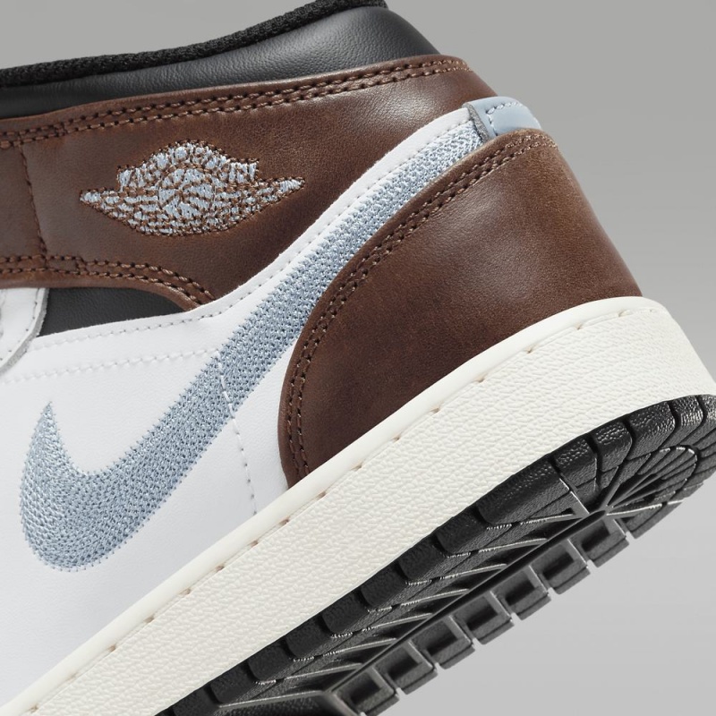 Nike Air Jordan 1 MID SE Lasten Kengät Valkoinen Suklaa | 906MLHGJV