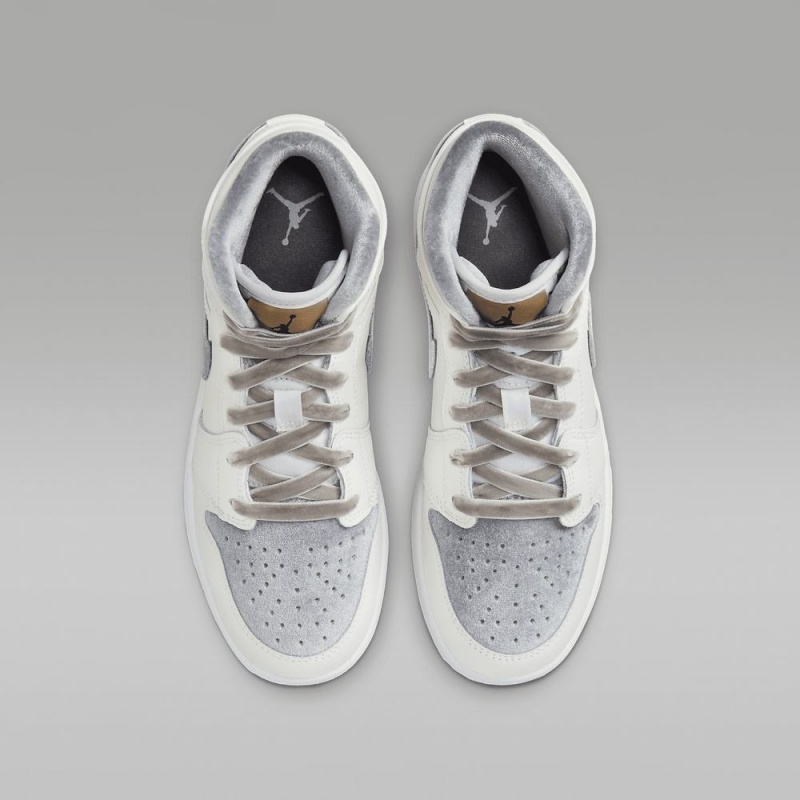 Nike Air Jordan 1 MID SE Lasten Kengät Valkoinen | 781CPVWSN