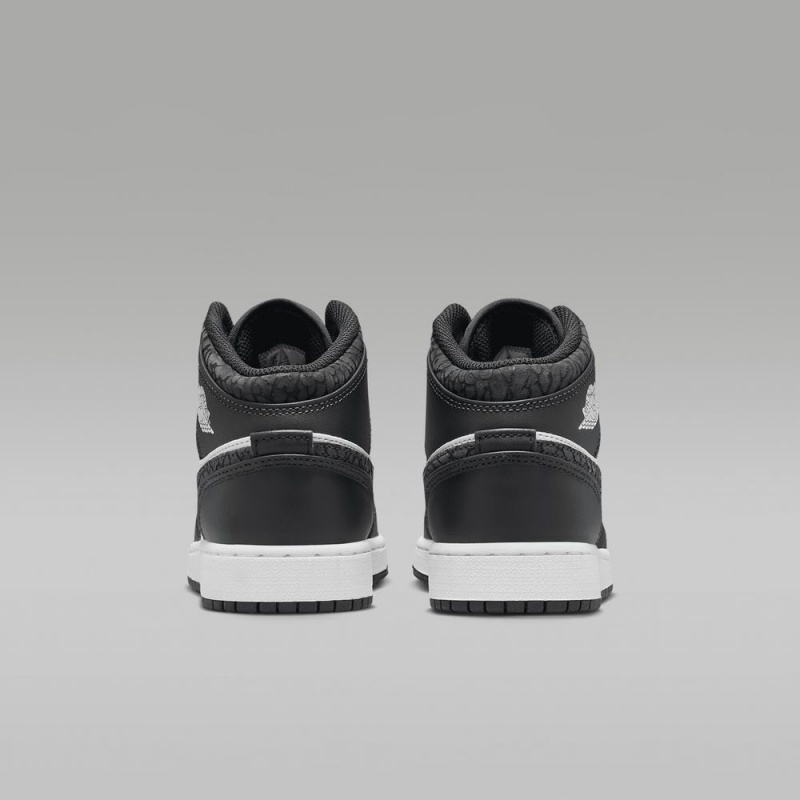 Nike Air Jordan 1 MID SE Lasten Kengät Valkoinen Mustat | 983WAQNBT
