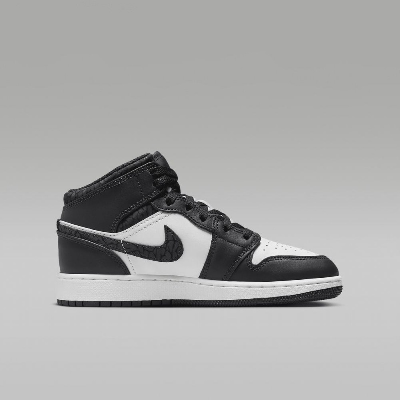 Nike Air Jordan 1 MID SE Lasten Kengät Valkoinen Mustat | 983WAQNBT