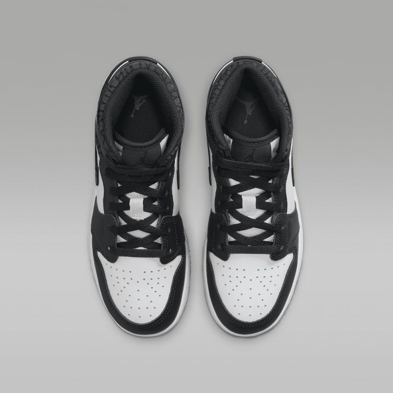 Nike Air Jordan 1 MID SE Lasten Kengät Valkoinen Mustat | 983WAQNBT