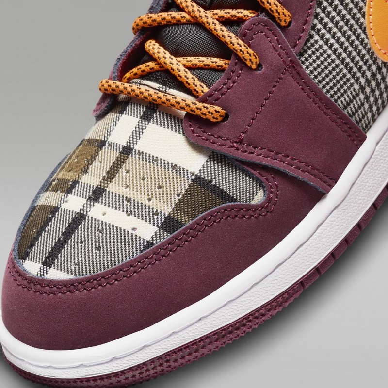 Nike Air Jordan 1 MID SE Lasten Kengät Viininpunainen | 937COKIRS