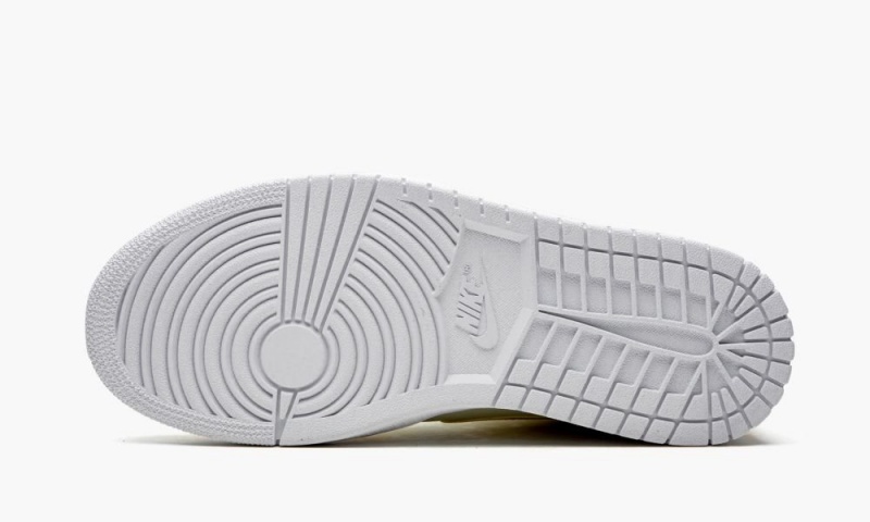 Nike Air Jordan 1 MID SE 'Lemon Yellow' Naisten Kengät Khaki Valkoinen Keltainen | 107KFHXCR