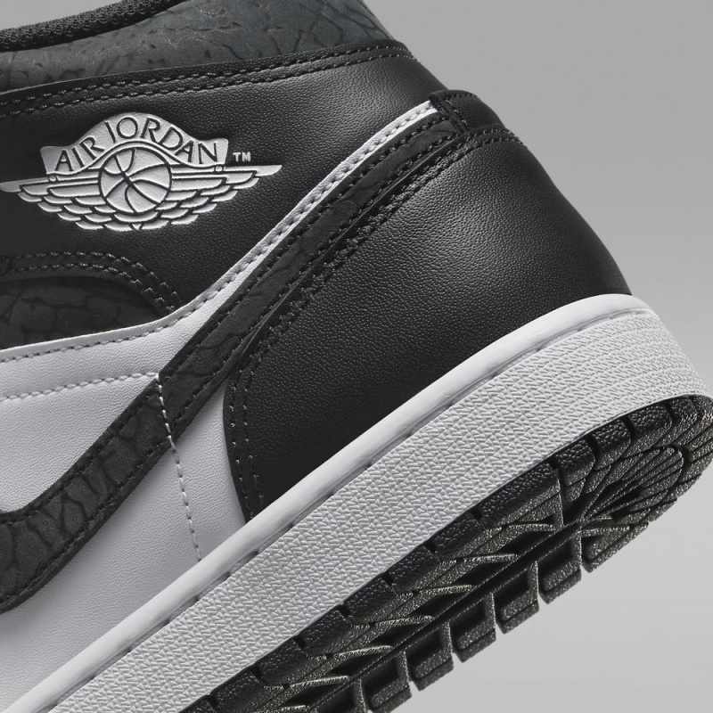 Nike Air Jordan 1 MID SE Naisten Kengät Mustat Valkoinen | 864TSJAOB