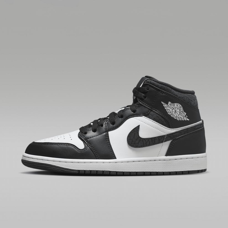 Nike Air Jordan 1 MID SE Naisten Kengät Mustat Valkoinen | 864TSJAOB