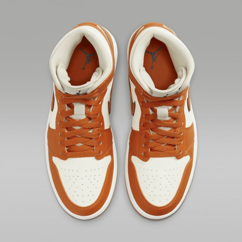 Nike Air Jordan 1 MID SE Naisten Kengät Ruskea Valkoinen | 845JMYNSP