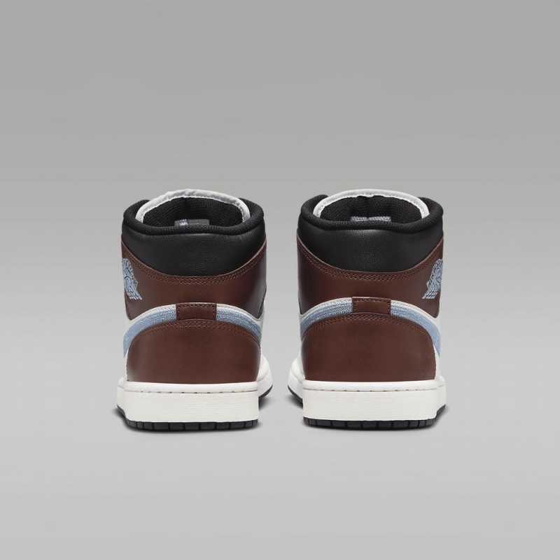 Nike Air Jordan 1 MID SE Naisten Kengät Valkoinen Mustat Sininen Harmaat | 478OIMUJF