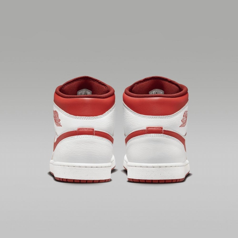 Nike Air Jordan 1 MID SE Naisten Kengät Valkoinen Punainen | 097SLEAUN