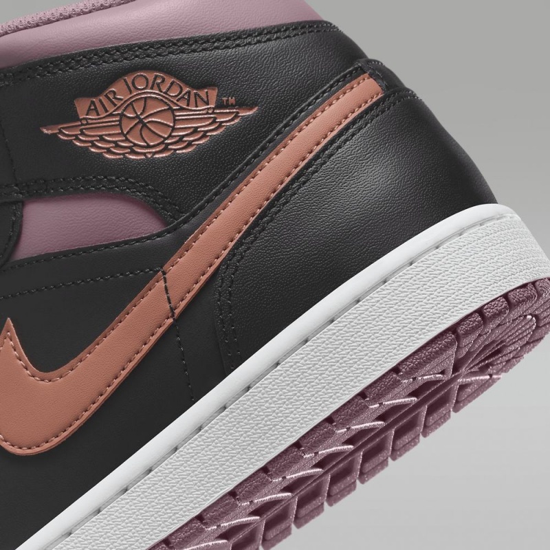 Nike Air Jordan 1 MID SE Naisten Kengät Violetit Mustat | 704CUVNAG
