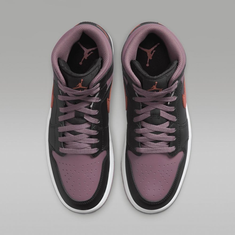 Nike Air Jordan 1 MID SE Naisten Kengät Violetit Mustat | 704CUVNAG