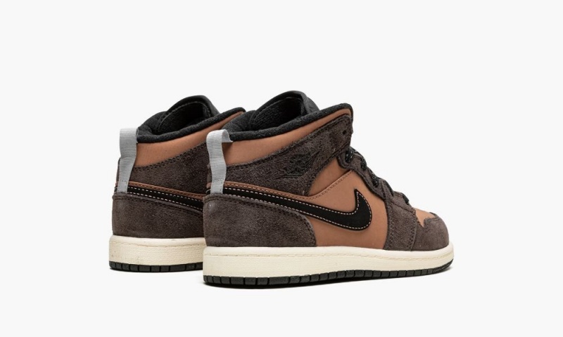 Nike Air Jordan 1 MID SE (PS) 'Dark Chocolate' Lasten Kengät Tummansuklaa Ruskea | 789PZCSLW