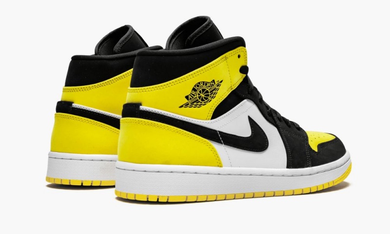 Nike Air Jordan 1 MID SE 'Yellow Varvas' Miesten Kengät Mustat Keltainen | 650RKFJBU