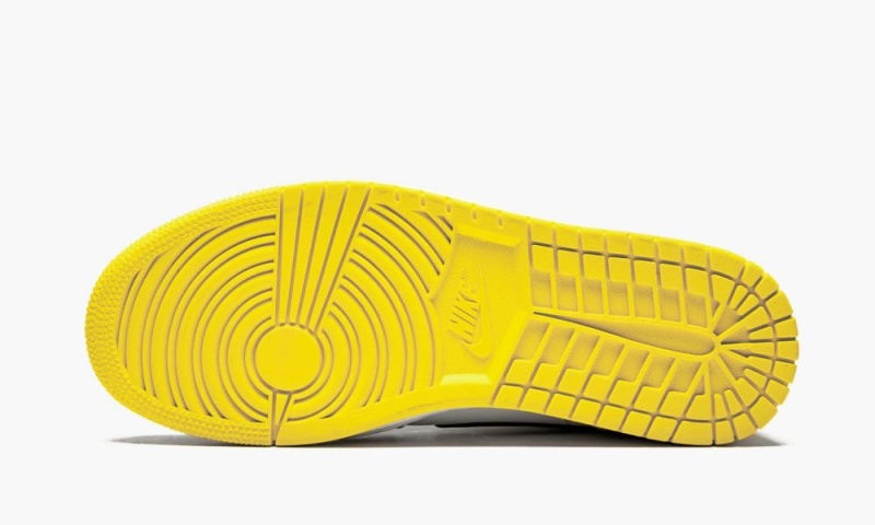 Nike Air Jordan 1 MID SE 'Yellow Varvas' Miesten Kengät Mustat Keltainen | 650RKFJBU