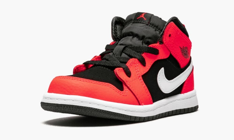 Nike Air Jordan 1 MID (TD) 'Infrared 23' Lasten Kengät Mustat Valkoinen Punainen | 369QREZVB