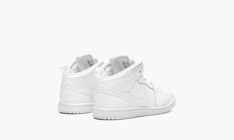 Nike Air Jordan 1 MID (TD) \'Triple White\' Lasten Kengät Valkoinen | 769CBQVMW