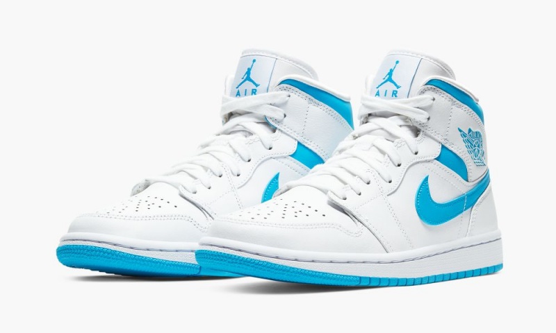 Nike Air Jordan 1 MID 'UNC' Naisten Kengät Sininen Valkoinen | 739TEKPDF