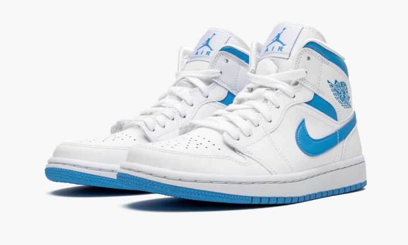 Nike Air Jordan 1 MID 'UNC' Naisten Kengät Sininen Valkoinen | 739TEKPDF