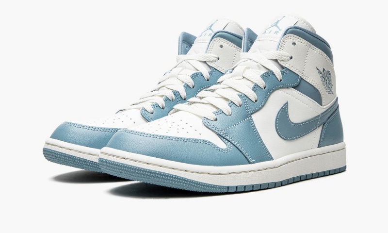 Nike Air Jordan 1 MID 'UNC' Naisten Kengät Sininen Valkoinen | 816DWXBEY
