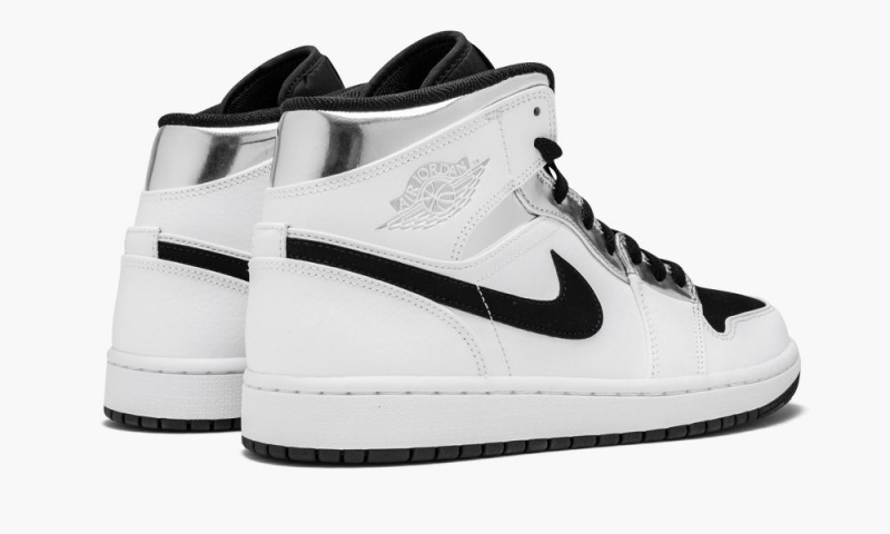 Nike Air Jordan 1 Mid 'Alternate Think 16' Miesten Kengät Valkoinen Metal Hopea Mustat | 870ZXTMUB