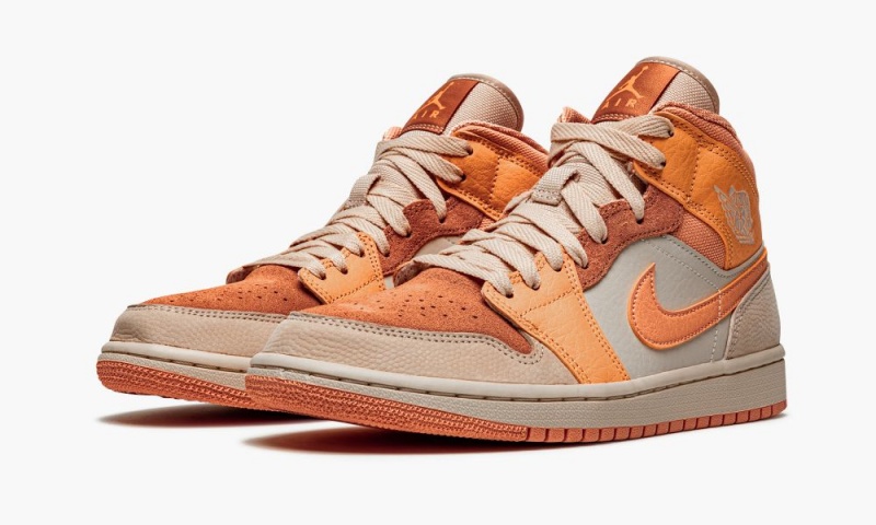 Nike Air Jordan 1 Mid 'Apricot' Naisten Kengät Oranssi Aprikoosi | 319KLEJOD