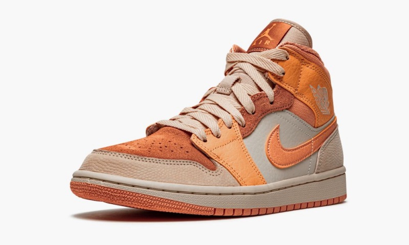 Nike Air Jordan 1 Mid 'Apricot' Naisten Kengät Oranssi Aprikoosi | 319KLEJOD