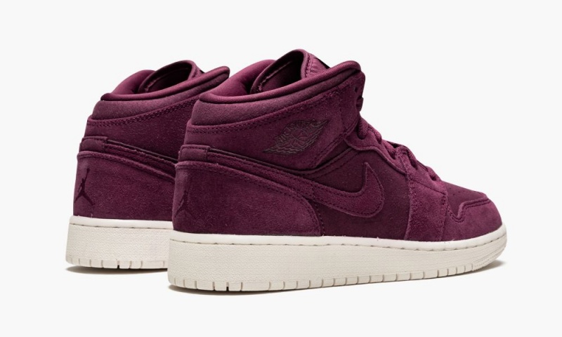 Nike Air Jordan 1 Mid BG 'Bordeaux' Lasten Kengät Viininpunainen Valkoinen | 381MYVNHQ