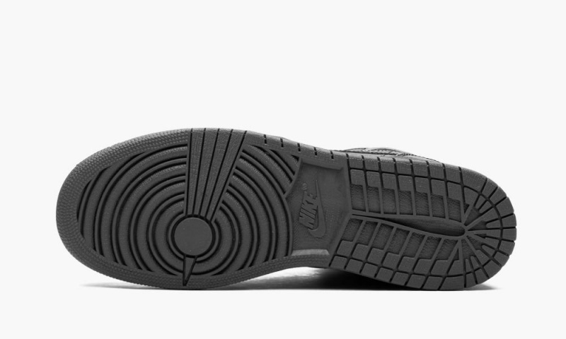 Nike Air Jordan 1 Mid BG 'Triple Black' Lasten Kengät Mustat Tummanharmaat | 362LDQOXA