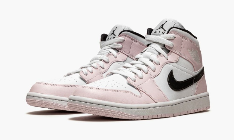 Nike Air Jordan 1 Mid 'Barely Rose' Naisten Kengät Vaaleanvioletit Mustat Valkoinen | 719BALOHT